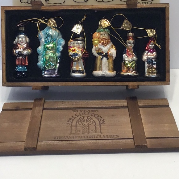 Thomas Pacconi 2004 A Christmas Carol Ornament Set New in original box - Picture 2 of 5